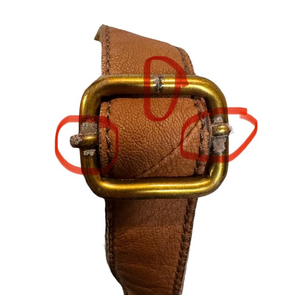 Fossil Vintage Corey Black Leather Crossbody Bag Y2K‎ Brown Adjustable Strap - Picture 14 of 15